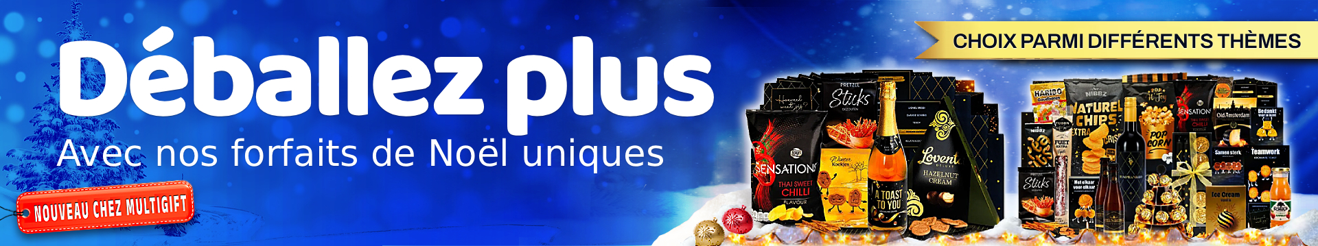 Bannière de forfaits de Noël FR